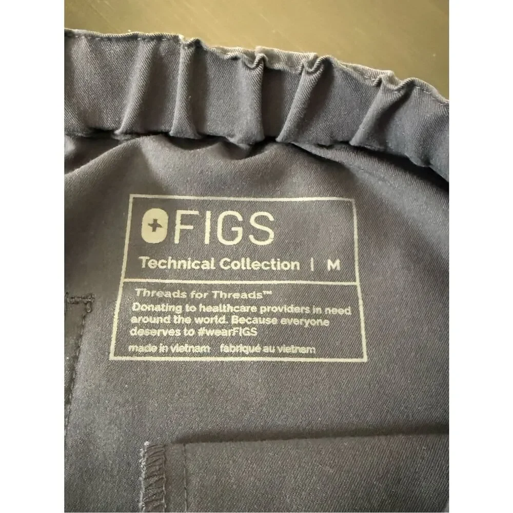 Figs Pisco Basic Scrub Pants Mens Sz M Blue Medical Doctor PO2145